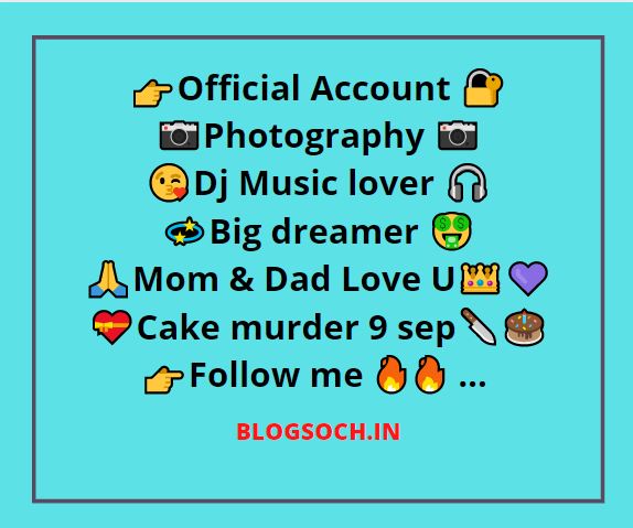 Instagram Bio For Boys