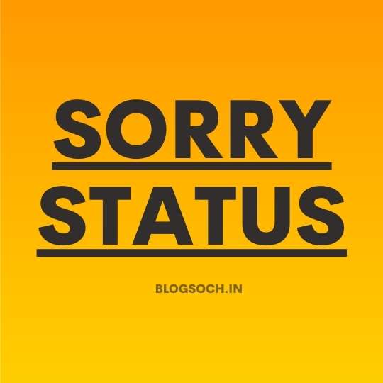 Sorry Status 